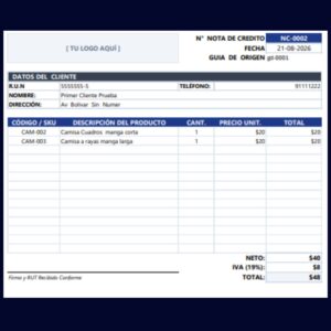 nota de credito impr